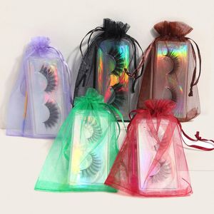 Sac en organza imprimé étoile et lune dorées 7x9cm avec cordon de serrage, pochette cadeau en maille pour bijoux, sacs de dragées pour mariage, fête ou baby shower - Product Image 6