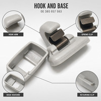 Werkslieferung OEM Auto-Sonnenblenden-Hakenclip Halterung Halter für VW Passat Lavida Bora Octavia POLO