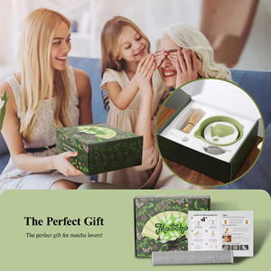 Custom Traditional Japanese-Style 7-Piece High Quality Matcha <b>Tea</b> <b>Set</b> Engraved Bowl Bamboo Hand Whisk Butterfly Pattern Matcha - Product Image 3