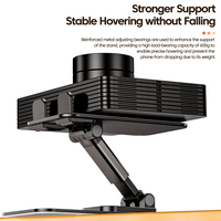 Toocki nouveau produit métal + pc support de téléphone de bureau support de support de téléphone portable chargeur sans fil pour téléphone