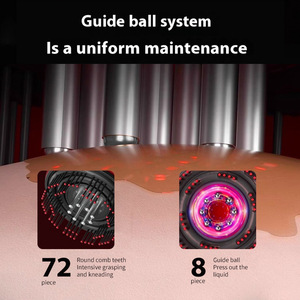 Bán hàng phổ biến không dây dẫn liệu pháp ánh sáng đầu da đầu massage bàn chải massage mềm lược với dầu bôi cho tóc tăng trưởng sử dụng - Product Image 6