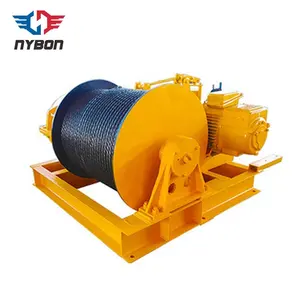 Heavy Duty Remote Control Three Phase Winch Heavy Duty 220v Double Drum Motor Electric Winch 45 Ton Suppliers