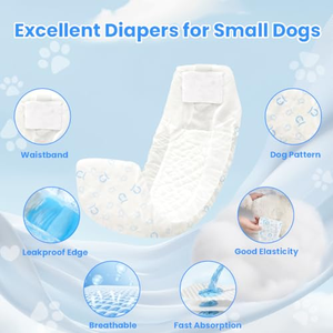Pañales para Mascotas de Alta Durabilidad 100% Algodón, Suministros de Entrenamiento para Mascotas, a Prueba de Fugas, Inodoros, Absorbentes de Agua, para Perros - Product Image 2
