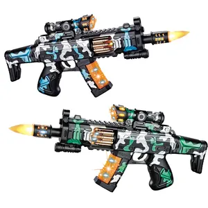 3000 yqs Toys — pistolet électrique 61 CM pour enfants, pistolet en plastique à étiquette Laser, armes à feu, fonction militaire, AK jouet pour enfants