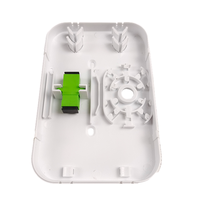 Boîtier de terminaison de fibre optique rond en plastique ABS pour bureau, montage mural, adaptateur SC APC, boîte de protection de fibre optique