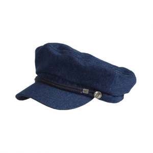 Gorra plana de mezclilla estilo vintage británico para niños, boina de otoño para uso casual, compras o como gorro de conductor elegante. - Product Image 6