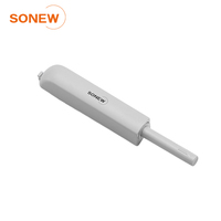 SONEW Loquet tactile en plastique POM à ouverture par pression pour meubles et portes d'armoires de cuisine, avec base croisée