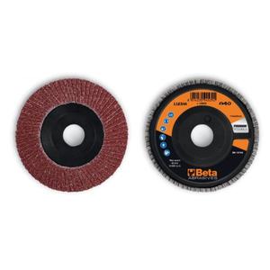 Discos de solapa BETA - 112300006 con tela abrasiva de corindón, almohadilla de respaldo de plástico, construcción de solapa única Ø 115 mm (paquete múltiple) - Product Image 4