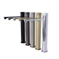 Matt Black Ro Eau Potable 3 Voies Soda Tap SS304 Acier Inoxydable Filtre Refroidisseur Eau Pétillante Tout en Un 3 Voies Robinet
