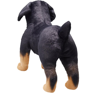 8286 peluche realista de pie negro <span class=keywords><strong>Rottweiler</strong></span> perro juguetes abrazando cachorro muñecas regalos de cumpleaños para niños peluche <span class=keywords><strong>Rottweiler</strong></span> perro - Product Image 4