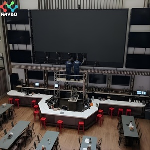 Écran LED d'intérieur RAYBO à haute fréquence de rafraîchissement <span class=keywords><strong>4K</strong></span> P1.56, installation fixe, mur vidéo LED à raccordement sans soudure pour pub à thème sportif - Product Image 3