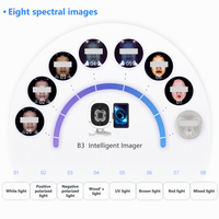Analyseur de peau 3D AI, scanner facial, analyseur UV RGB des cheveux et du cuir chevelu, appareil Bluetooth Wifi USB pour salon et usage domestique