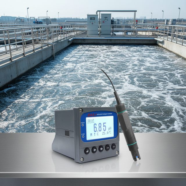 Industrial Online pH Transmitter 4-20mA RS485 Modbus Wastewater Water Treatment pH Meter Sensor Controller