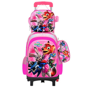 Sac à dos unisexe 3D transfrontalier pour école primaire, ensemble trois pièces, coque rigide en nylon, motif dessin animé, grande capacité - Product Image 6