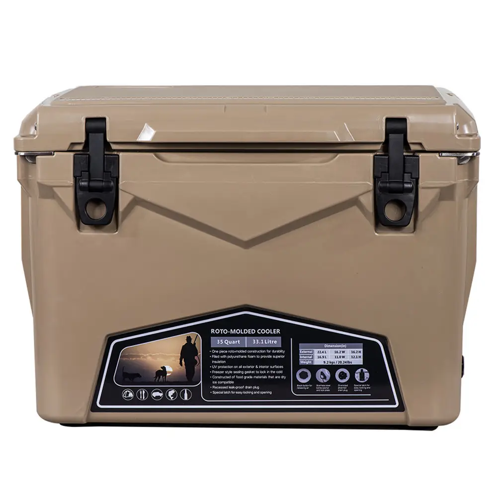 Shipping from US hot sale wholesale fishing ice chest insulated cooler box custom beer chilly bin