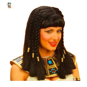 Parrucche di carnevale peruviane intrecciate Nefertiti di Cleopatra egiziana HPC-1230 - Product Image 1