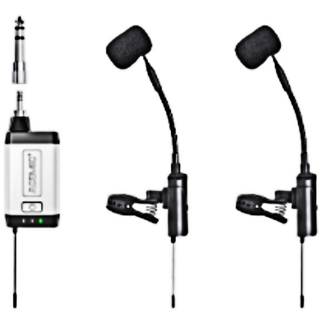 Professional Rechargeable UHF Condenser Microphone System Wireless Saxophone Instrument with Best Mic Clip on Sale