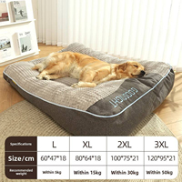 Lit de couchage orthopédique pour chien XXL de luxe en fausse fourrure ultra douce et respirante, avec housse amovible et lavable, vente en gros du fabricant