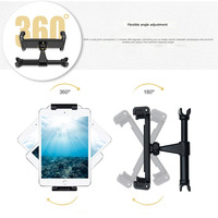 Support de tablette rotatif à 360° pour appuie-tête de voiture, support de tablette et de téléphone rétractable pour siège arrière de voiture, pour enfants