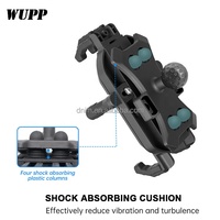 Soporte para Espejo Retrovisor de Motocicleta, de Aleación de Aluminio, para Teléfono Celular, con Bloqueo Antirrobo, Altura Ajustable y Flexible, Impermeable