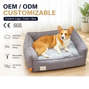Vente en gros de lits <span class=keywords><strong>pour</strong></span> chiens confortables et sur mesure, tapis orthopédiques <span class=keywords><strong>pour</strong></span> animaux de compagnie, <span class=keywords><strong>pour</strong></span> chiens de petite et grande taille, <span class=keywords><strong>coussin</strong></span> <span class=keywords><strong>pour</strong></span> chat lavable, coton de haute qualité - Product Image 1