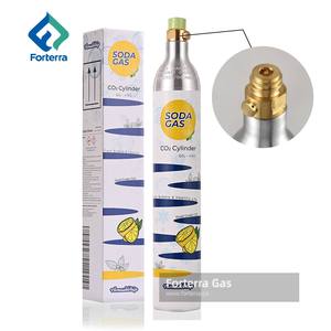 <span class=keywords><strong>Nouvelle</strong></span> bouteille de CO2 portable pour soda, 60 l, 0,6 l, en aluminium, 425 g, 450 g, petite cylindrée pour boissons - Product Image 1