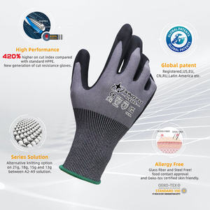 ADAMAS Handschuhe Schnitt beständige Level 5 Anti Cut Blumen handschuhe für die Arbeit Nitril Nitril schaum Anti Cut Resistance Arbeits sicherheits handschuhe - Product Image 2