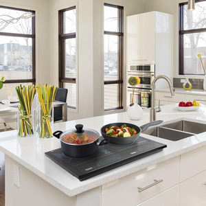 Appuyez sur le bouton <span class=keywords><strong>moins</strong></span> <span class=keywords><strong>cher</strong></span> cuisinière à <span class=keywords><strong>induction</strong></span> à double brûleur avec 2 plaques de cristal - Product Image 3