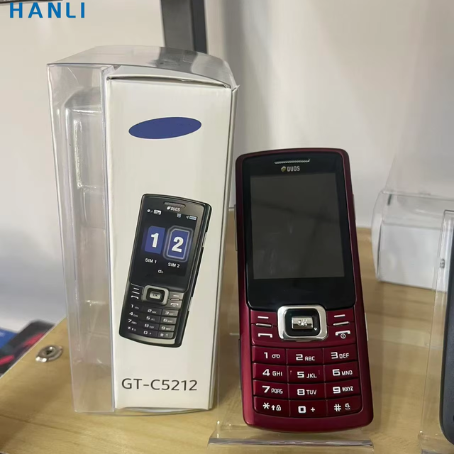 Factory Wholesale Sumsune C5212 Durable Camera-enabled Easy-to-use T9 Keypad 2.2-inch GSM 3G Candybar Feature Phone