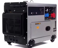 Générateurs diesel YHS à livraison rapide, super silencieux, monophasés/triphasés, double tension, 5 kW, 8 kW, 10 kW, 12 kW, avec option ATS pour usage domestique