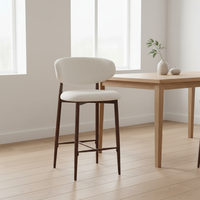 Chaise de salle à manger au design européen moderne, en microfibre écologique, avec structure et pieds en métal, pour la maison, le bureau, l'hôtel et l'usage domestique