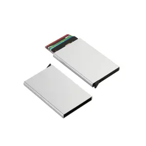 Держатель для кредитных карт с RFID-защитой, металлический алюминиевый чехол для кредитных карт, кошелек с несколькими цветами, в наличии
