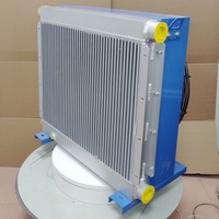 Refroidisseur d'huile hydraulique à plaques et ailettes en aluminium, ventilateur 24V, débit 110L/min, compatible moteur, certifié CE pour machines sanitaires et d'assainissement