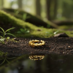 Fashion <b>Rings</b> PVD Gold Plated 316L Stainless Steel Sustainable Resistant Design - Product Image 3