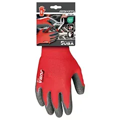 Guanto da lavoro Juba H256 7/S Feel & Grip - Colore: Rosso / Grigio - Guanti da lavoro consigliati - Product Image 4