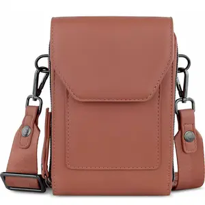 Nieuw Ontwerp Kleine Mobiele Telefoon Tas Rits Mode Enkele Schouder Messenger Dames Crossbody Tassen