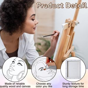 Set di Tele in Cotone Pre-Dipingute Personalizzate Panwenbo 8x10'' <span class=keywords><strong>per</strong></span> Adulti, Tele Stirate Pre-Dipingute <span class=keywords><strong>per</strong></span> <span class=keywords><strong>Dipingere</strong></span> - Product Image 4