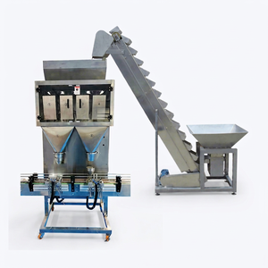 เครื่องบรรจุเม็ดและผงอัตโนมัติแบบสี่หัวจ่าย พร้อม PLC และมอเตอร์เกียร์ สำหรับบรรจุภัณฑ์แบบซองและถุง เหมาะสำหรับอุตสาหกรรมอาหารและเคมีภัณฑ์ใหม่ - Product Image 1