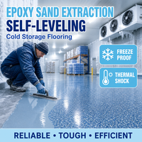 Peinture époxy auto-nivelante pour sols, sans solvant, résistante à l'usure, revêtement de sol industriel sans joint pour entrepôts