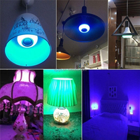 Ampoule LED musicale RGB 12W E27, éclairage de fête et de maison à changement de couleur avec télécommande