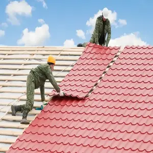 Telha de bambu para gazebo, painel de isolamento de plástico para telhados, chapa de plástico para construção, isolamento de PVC ondulado