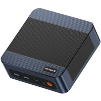 Mini PC BOSGAME P3 Ryzen 5 7640HS (jusqu'à 5,0 GHz) 16 Go DDR5 512 Go SSD PCIe Triple écran 4K USB 4.0 Wi-Fi 6E double bande 2,5 G LAN