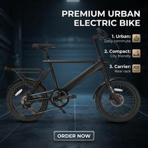 Bicicleta Eléctrica Compacta Naicisports MONO F de 20 Pulgadas con Motor sin Escobillas, Cuadro de Litio y Magnesio, 7 Velocidades y Frenos de Disco - Product Image 1