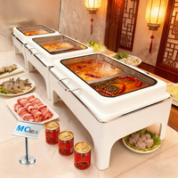 Fabrieks prijs Nieuw ontwerp Chafing Dish RVS Grote voedselwarmer Slimme buffetkachel Commerciële voedselwarmers te koop