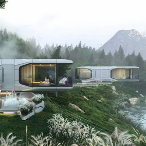 Capsula Spaziale Casa Mobile di Lusso - Costruzione in Acciaio Ecologica, Resistente e Impermeabile per Uso Alberghiero, Design Grafico, Prezzo Conveniente - Product Image 6