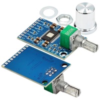 Mini Amplificador Digital de Doble Canal DC 12V-24V 2x50W Clase D 50W+50W TPA3116D2 XH-M562 Placa Amplificadora de Potencia de 50W
