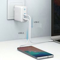 Chargeur rapide double USB 36W QC3.0 Mini chargeur mural 5V/3A 9V/2A 12V/1.5A
