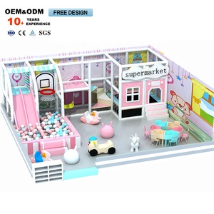 Parque Infantil Interior para Niños Pequeños, Centro de Juegos Seguro con Tobogán de Bolas Oceánicas, Equipo Conveniente para Parque Temático en Venta - Product Image 1