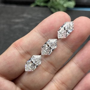 Piedra de Moissanita Suelta con Corte Hexagonal de 2ct-5ct, Color Blanco D, Claridad VVS1 - Product Image 4