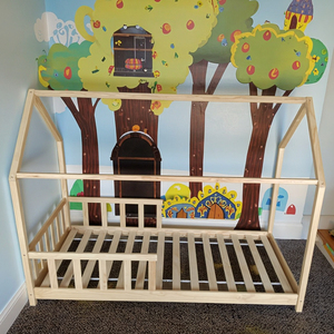 <span class=keywords><strong>Letto</strong></span> per <span class=keywords><strong>Bambini</strong></span> in Legno Massello <span class=keywords><strong>Montessori</strong></span> DISHI, Arredamento per Camera da <span class=keywords><strong>Letto</strong></span>, Design Moderno per <span class=keywords><strong>Letto</strong></span> a Casetta per Bambine - Product Image 5